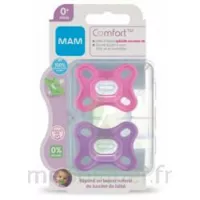 Mam Sucette Comfort Silicone +0 Mois Rose B/2 à CUISERY