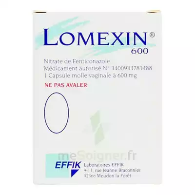 Lomexin 600 Mg Caps Molle Vaginale Plq/1 à CUISERY